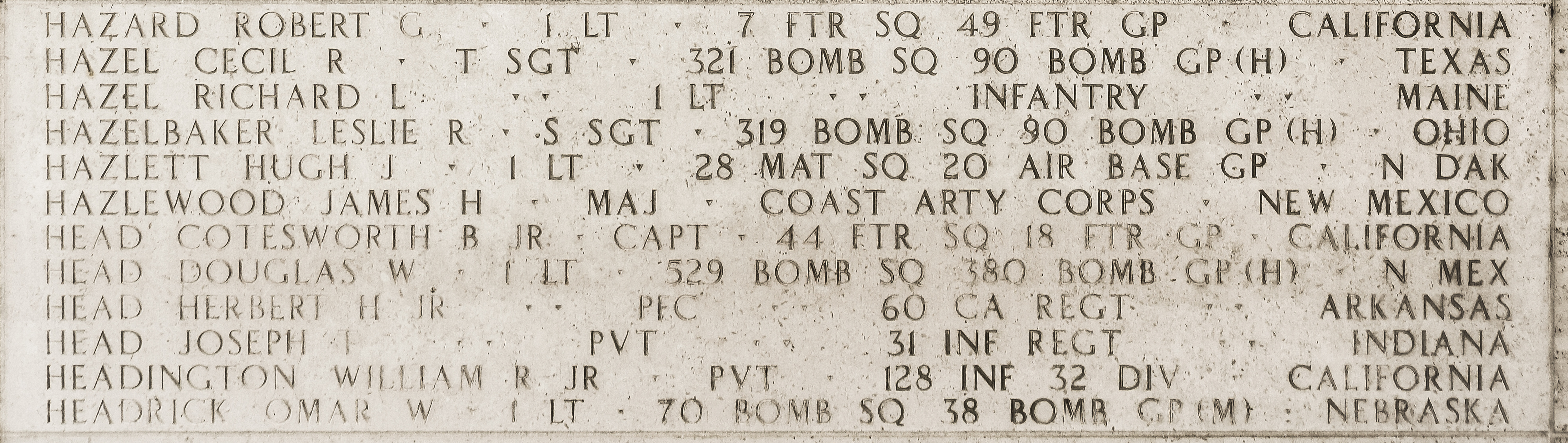 Cecil R. Hazel, Technical Sergeant